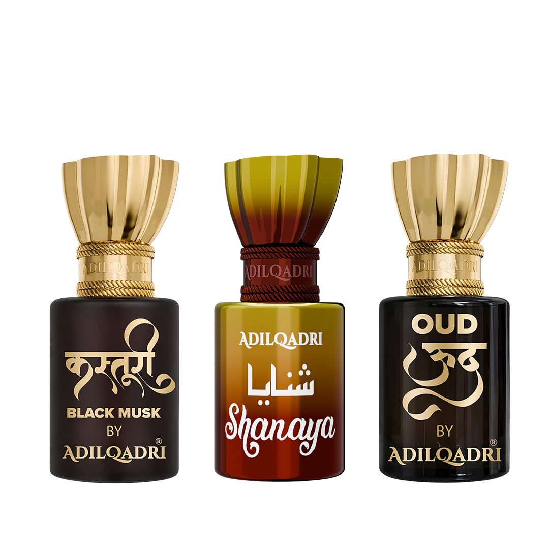 Kasturi, Shanaya And Oud Attar Pack of 3 5.5 ML Each