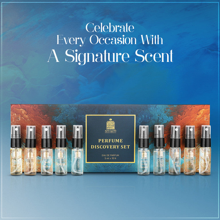 Perfume Discovery Set - Pack of 10 ( 5ml Each ) Perfume Spray