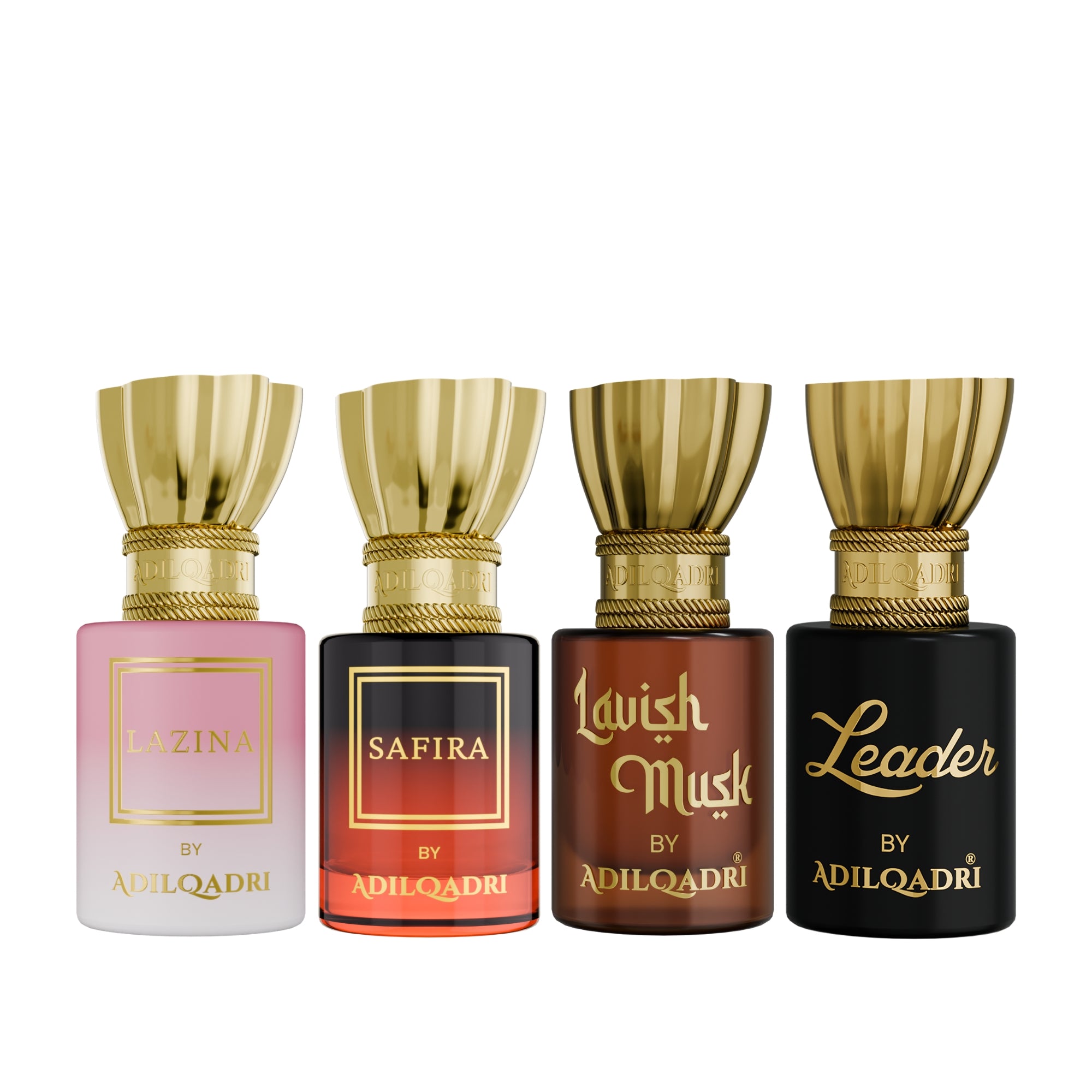 (Limited Time Offer) Pack Of 4 Lazina, Safira, Lavish Musk And Leader Attar Perfume 5.5 Ml Each