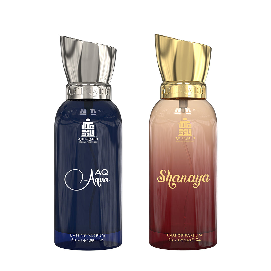 Pack Of 2 Aq Aqua And Shanaya Premium Perfume Sprays 50ML x 2