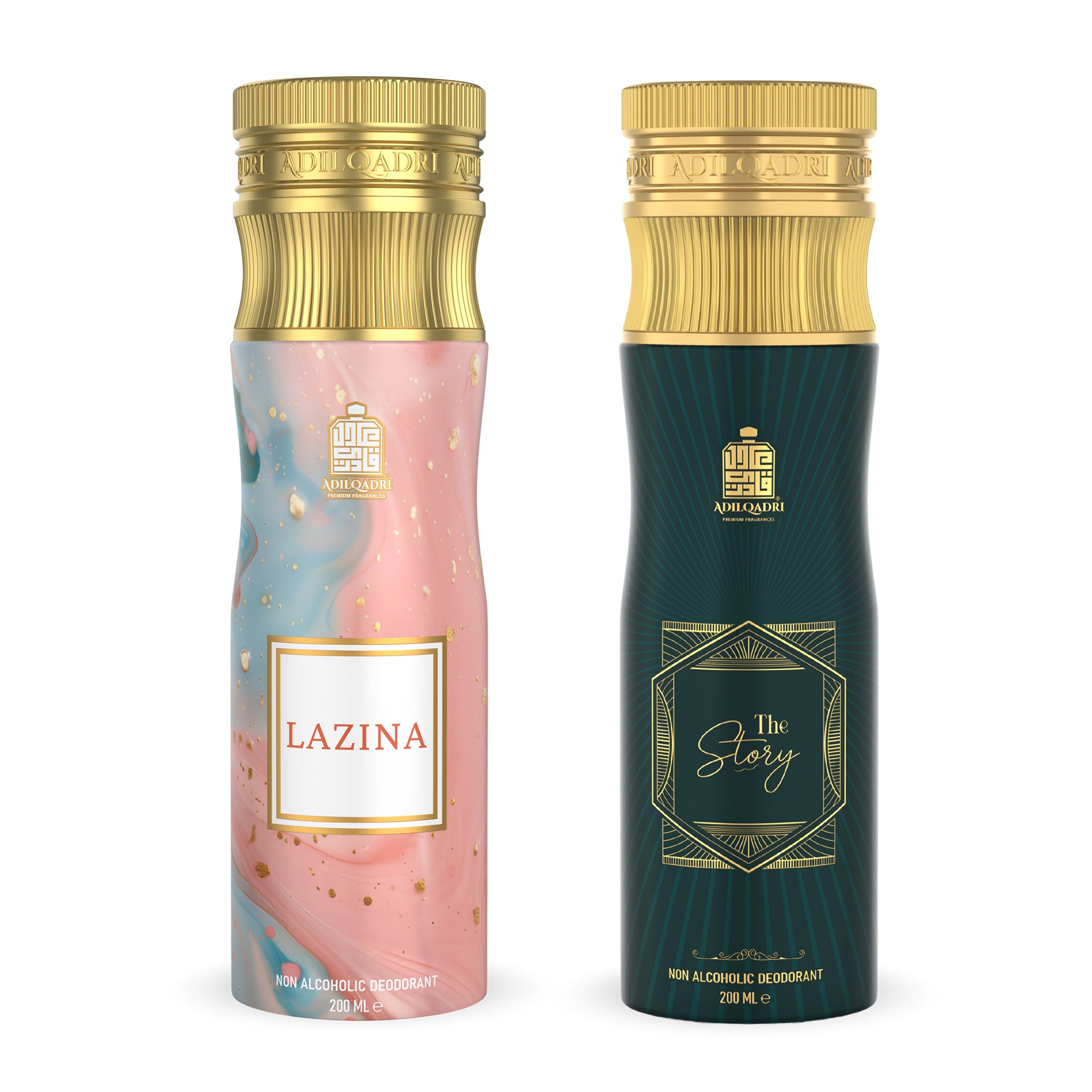Pack of 2 Lazina And The Story Non-Alcoholic Deodorant Body Spray 200 ML