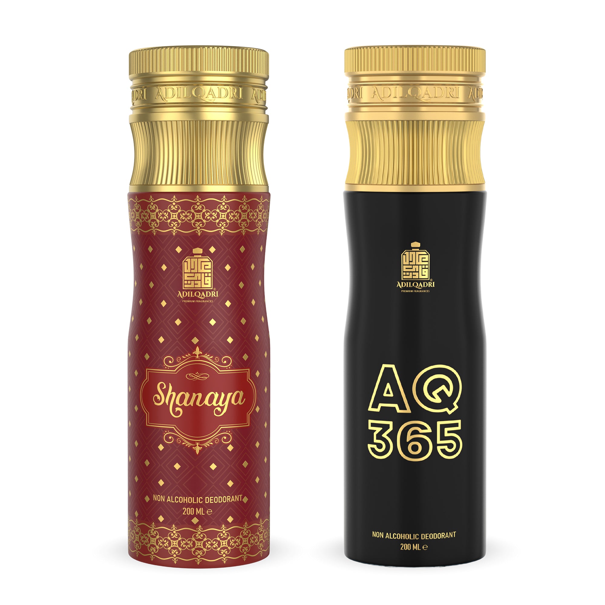 Pack of 2 Shanaya And Aq 365 Non-Alcoholic Deodorant Body Spray 200 ML