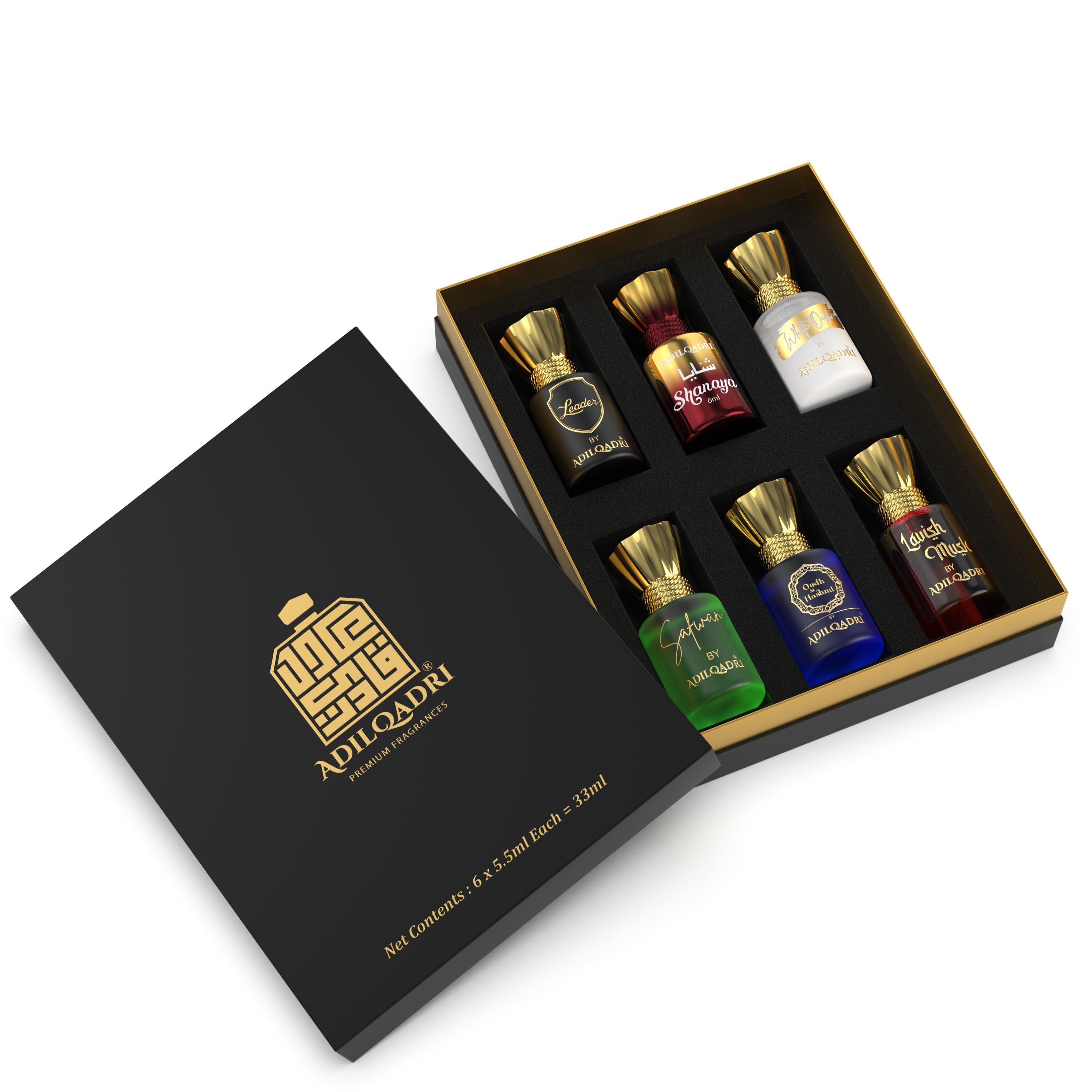 Assorted Luxury Attar Perfume Gift Set (6 × 5.5Ml)