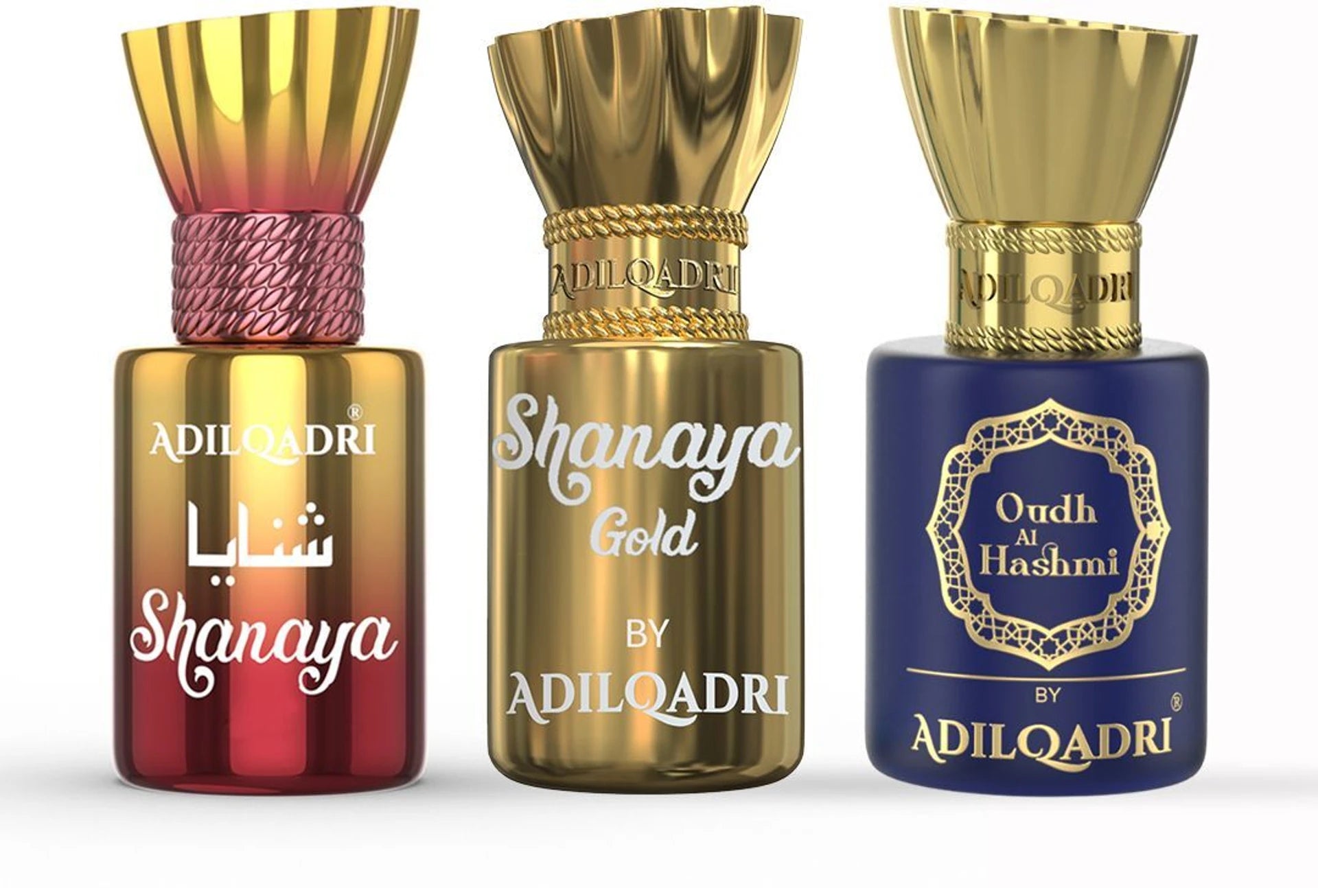 Shanaya, Shanaya Gold, Oudh Al Hashmi Attar Pack of 3 5.5 ML Each