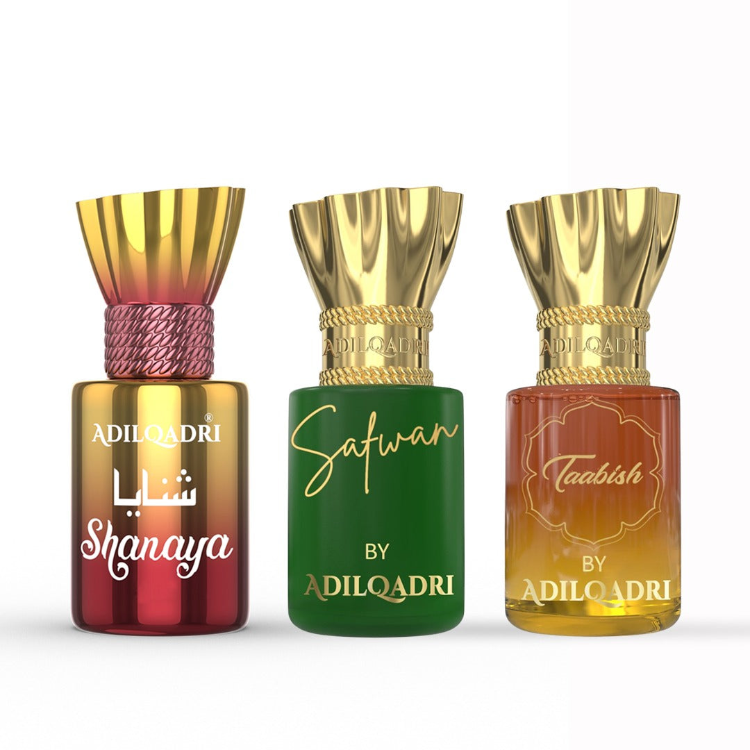 3 Pcs Attar Set Shanaya, Safwan And Taabish 5.5 ML Each