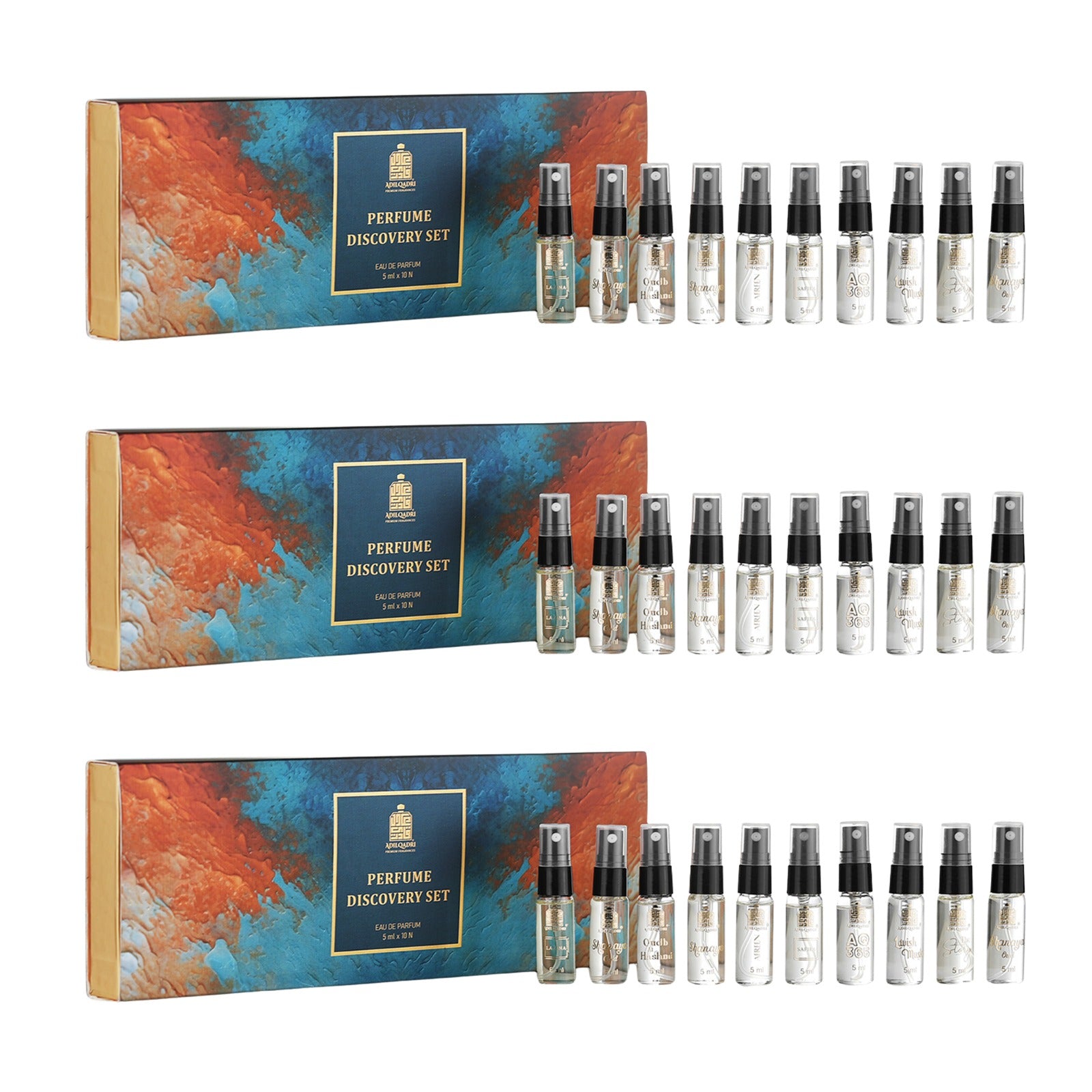 Perfume Discovery Set - Pack of 10 ( 5ml Each ) Perfume Spray