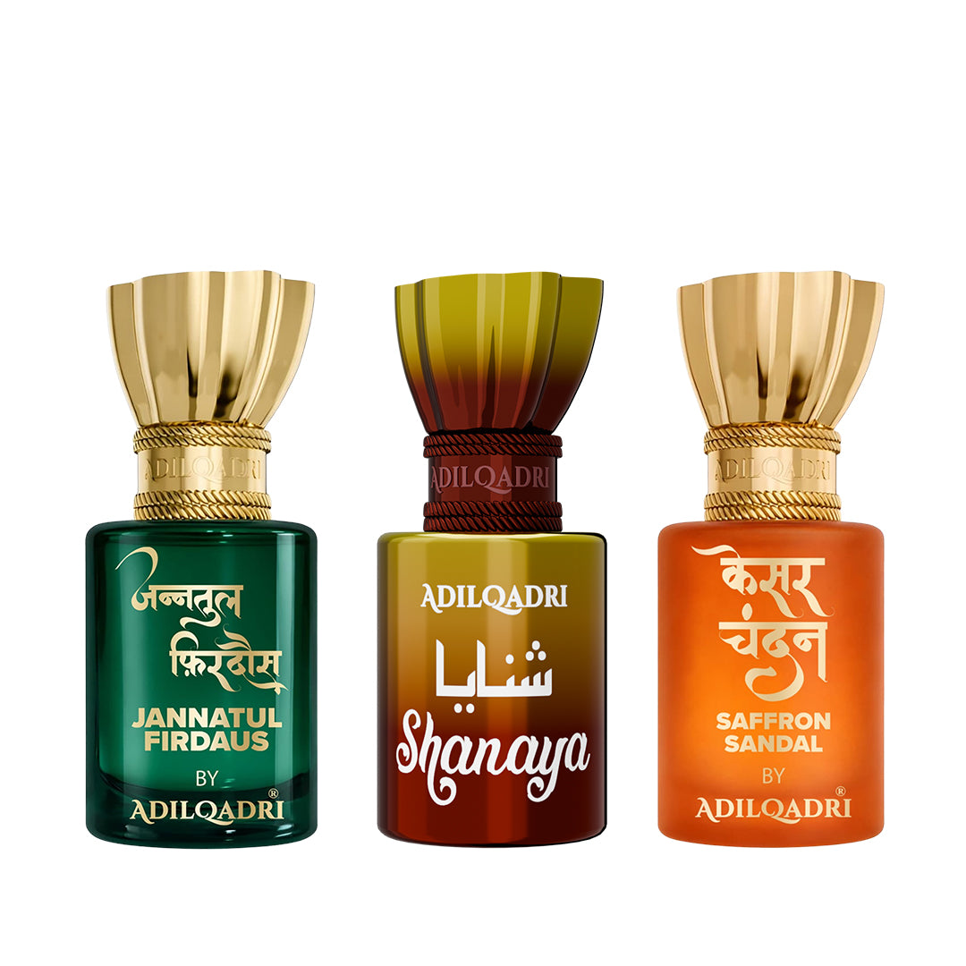 Jannatul Firdaus, Shanaya  And Kesar Chandan Pack of 3 5.5 ML Each