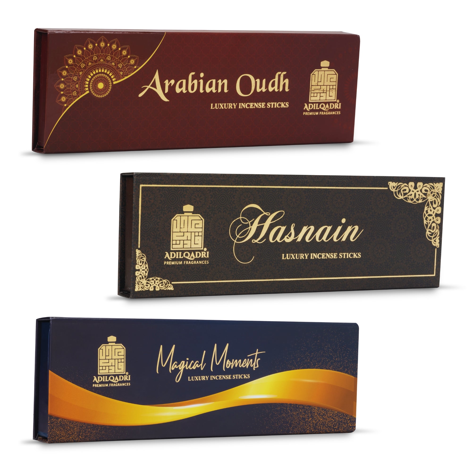 Pack Of 3 Arabian Oudh, Hasnain & Magical Moments ( Incense Sticks ) 50gm Each