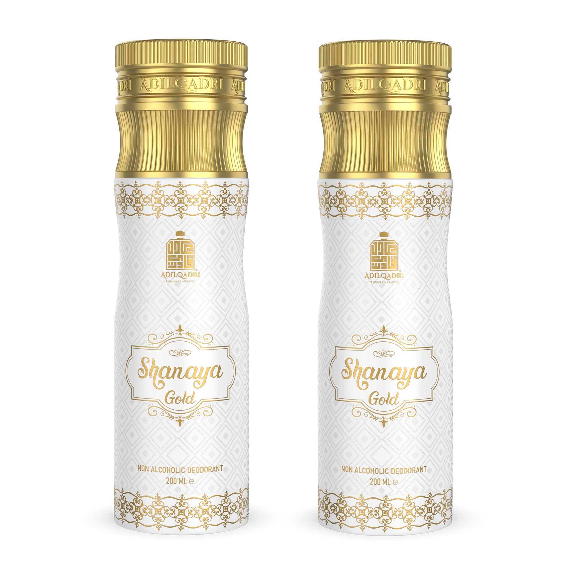 Pack of 2 Shanaya Gold Non-Alcoholic Deodorant Body Spray 200 ML