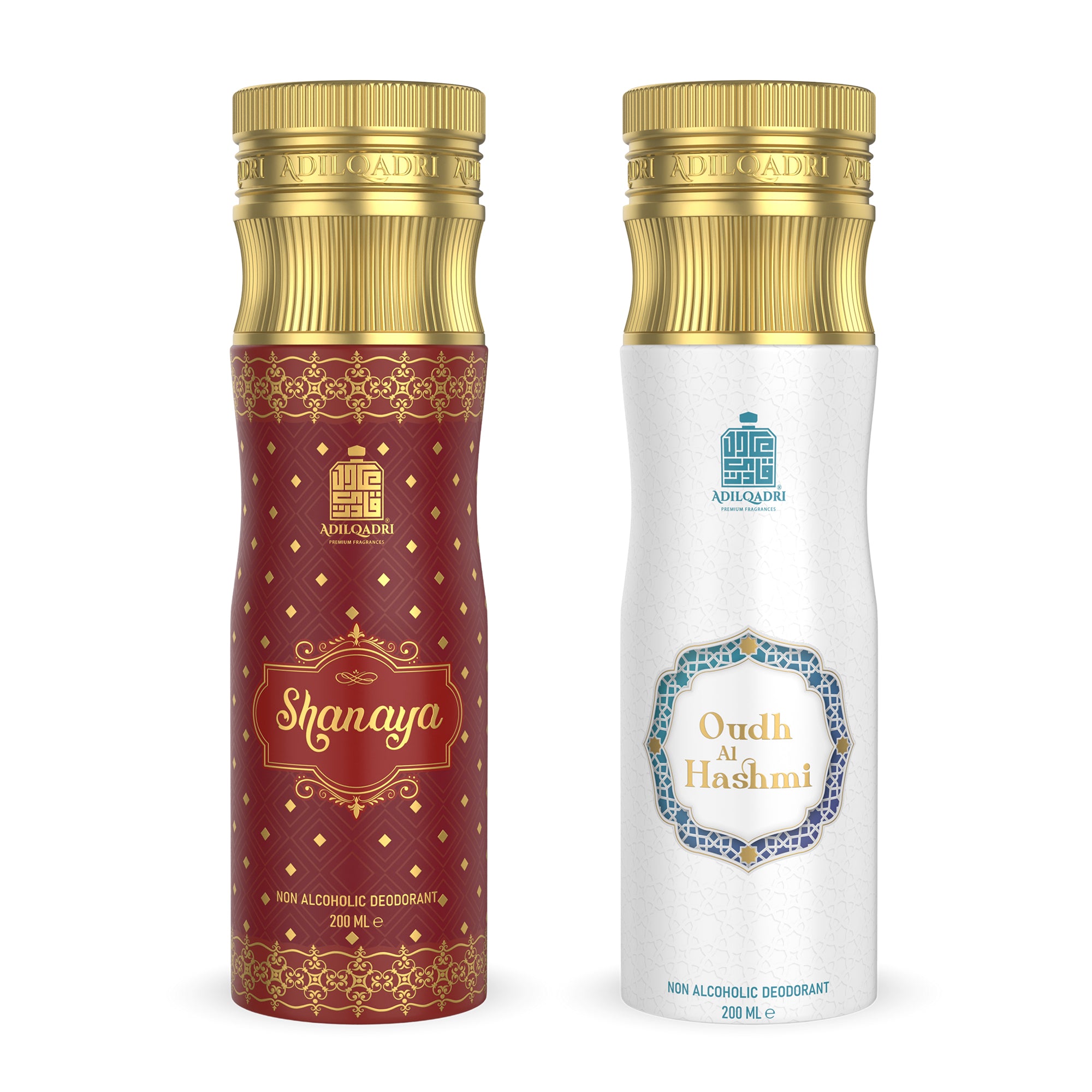 Pack of 2 Shanaya And Oudh Al Hashmi Non-Alcoholic Deodorant Body Spray 200 ML