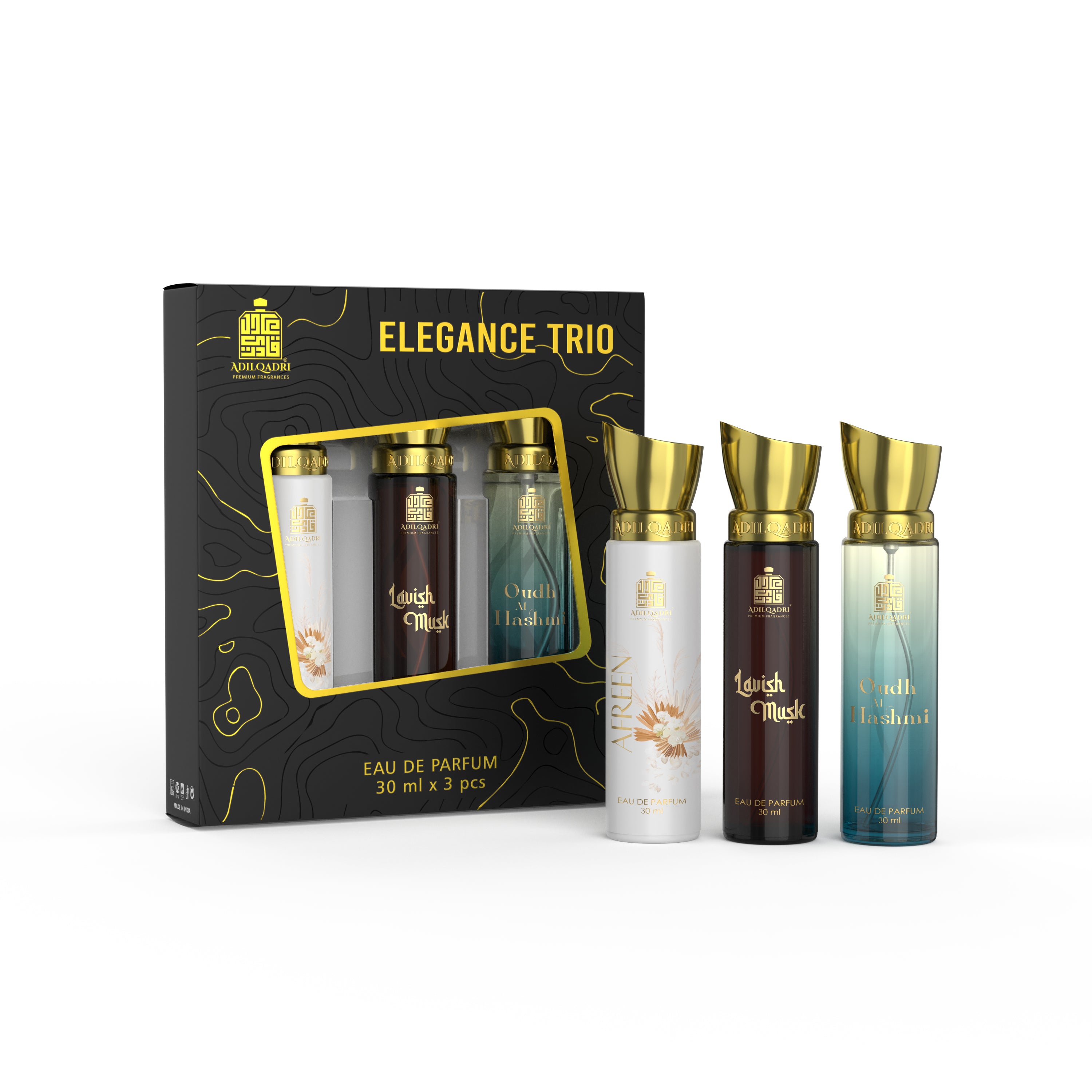 Elegance Trio 3 Pcs Premium Perfume Spray 30ml x 3