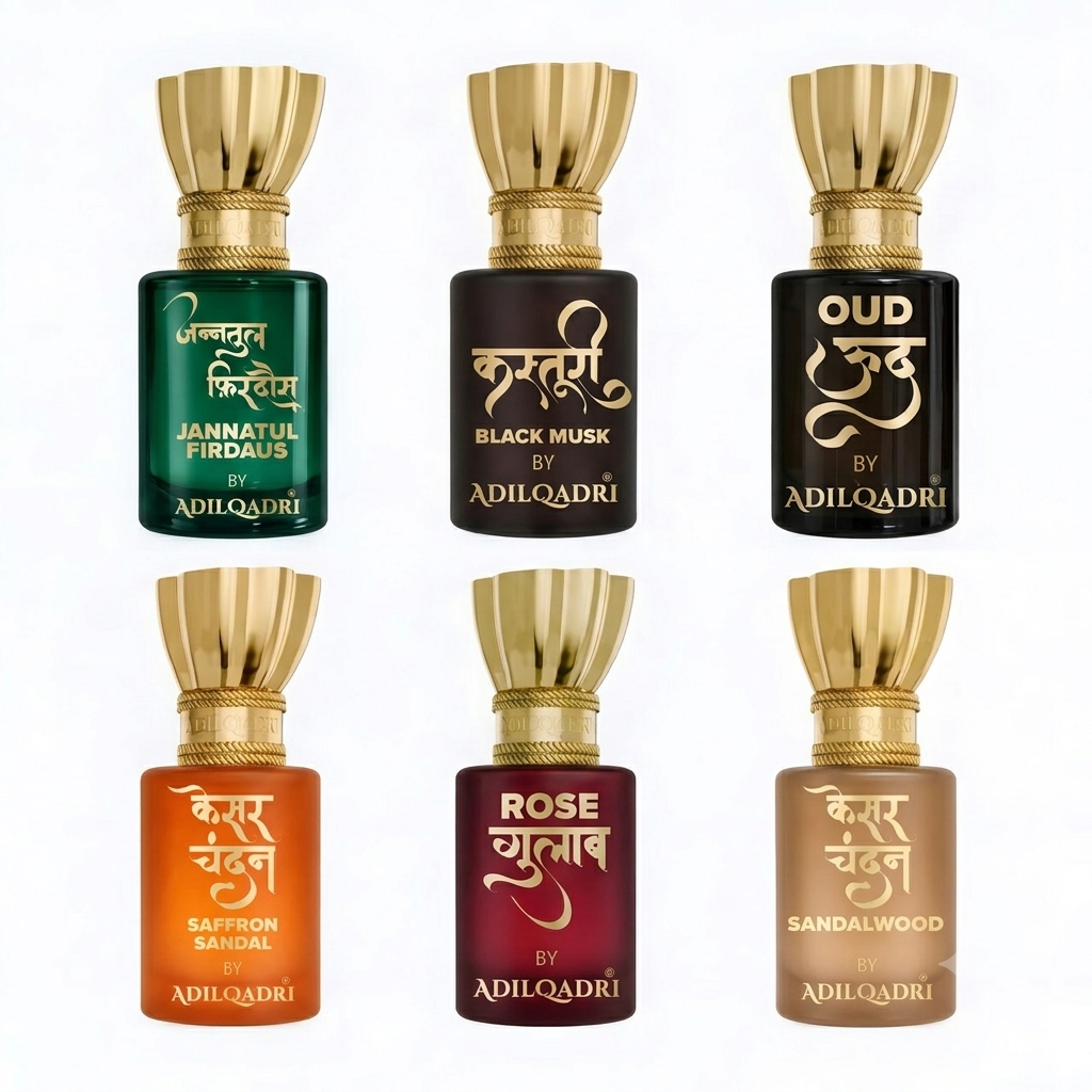 Pack Of 6 Traditional Attar Combo 5.5ml Each