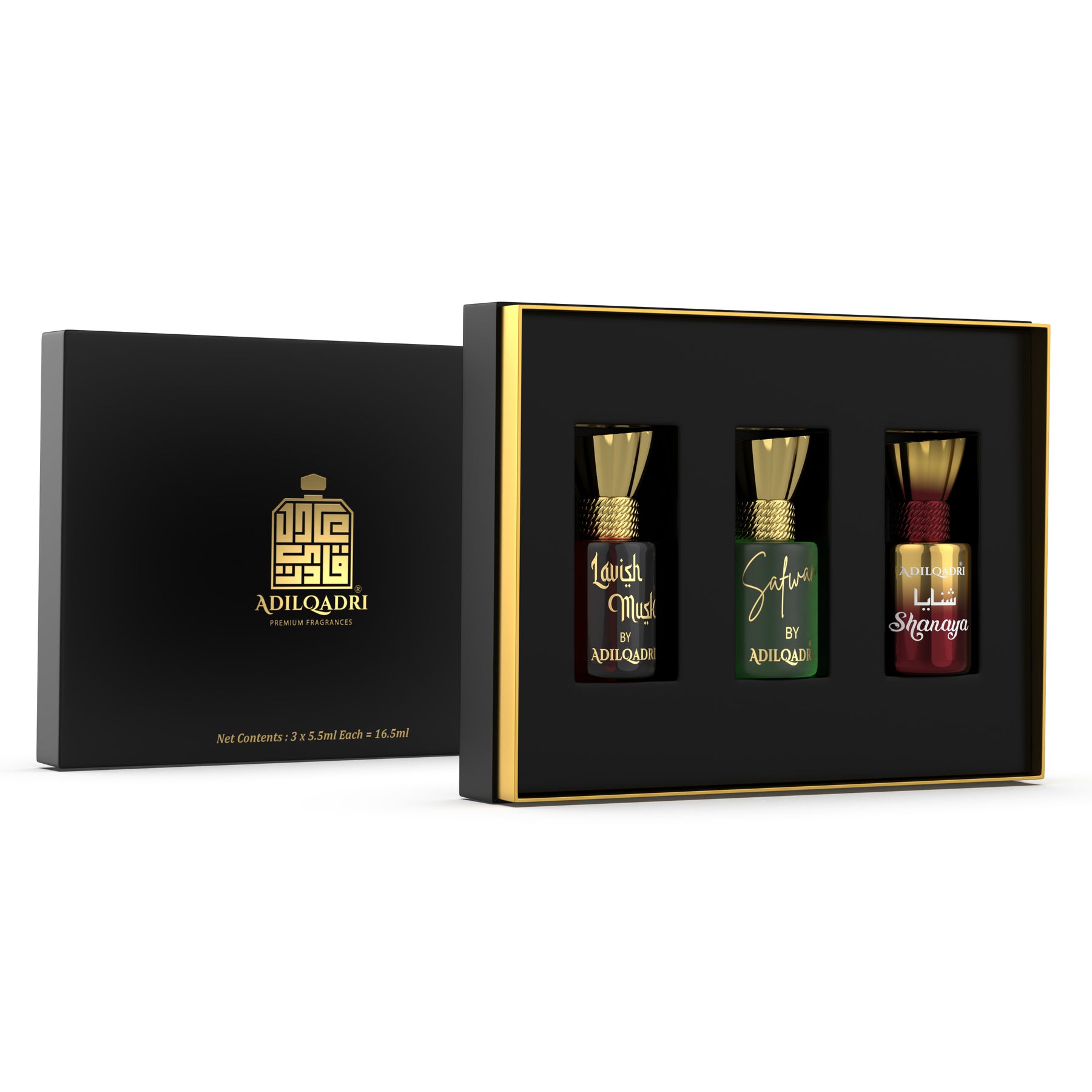Assorted Luxury Attar Perfume Gift Set (3 × 5.5 Ml)