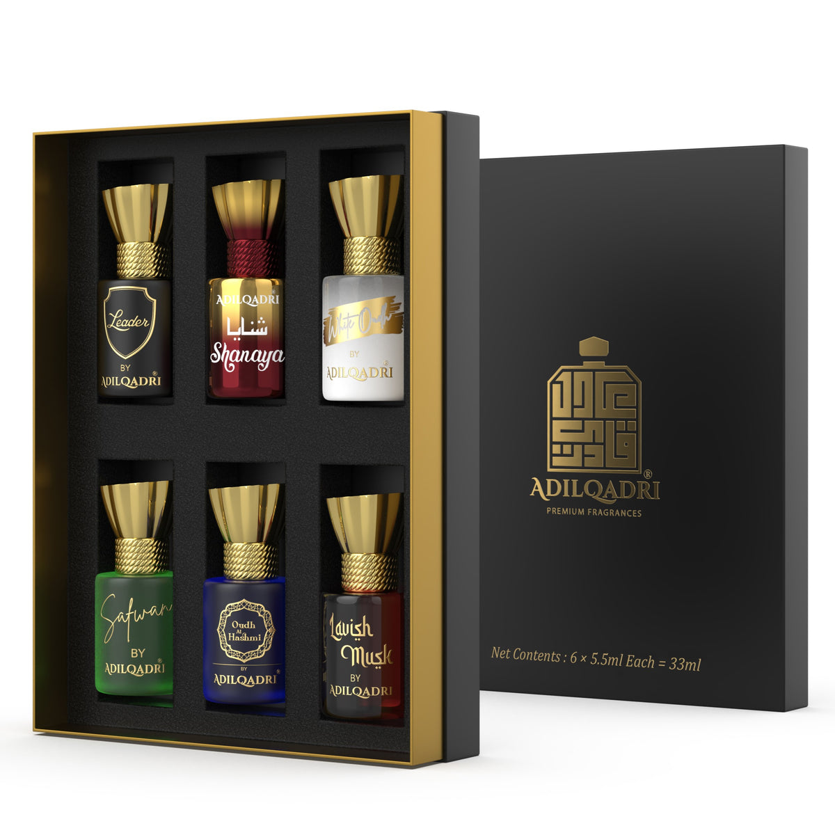 Assorted Luxury Attar Perfume Gift Set (6 × 5.5Ml)