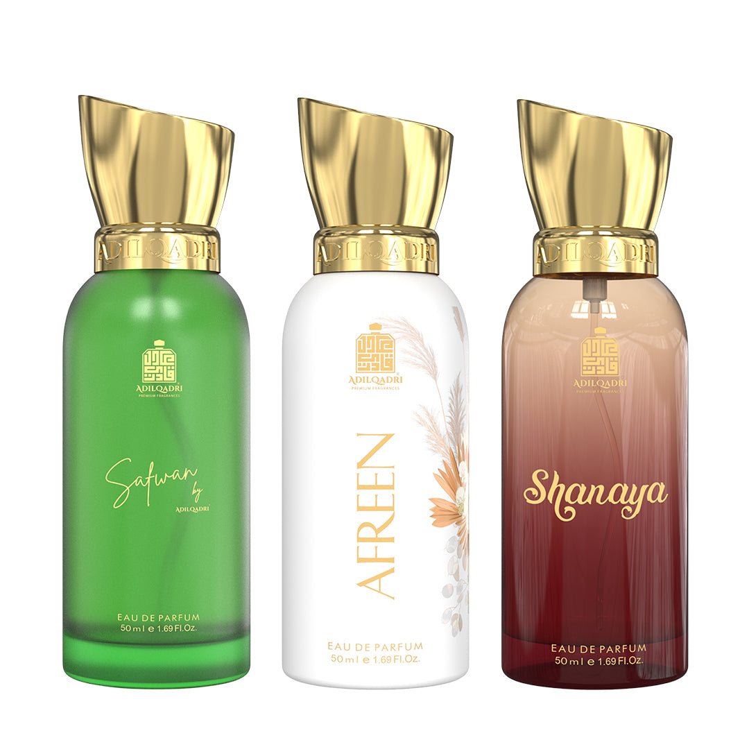 Pack Of 3 Safwan, Afreen And Shanaya Premium Perfume Spray 50ml x 3