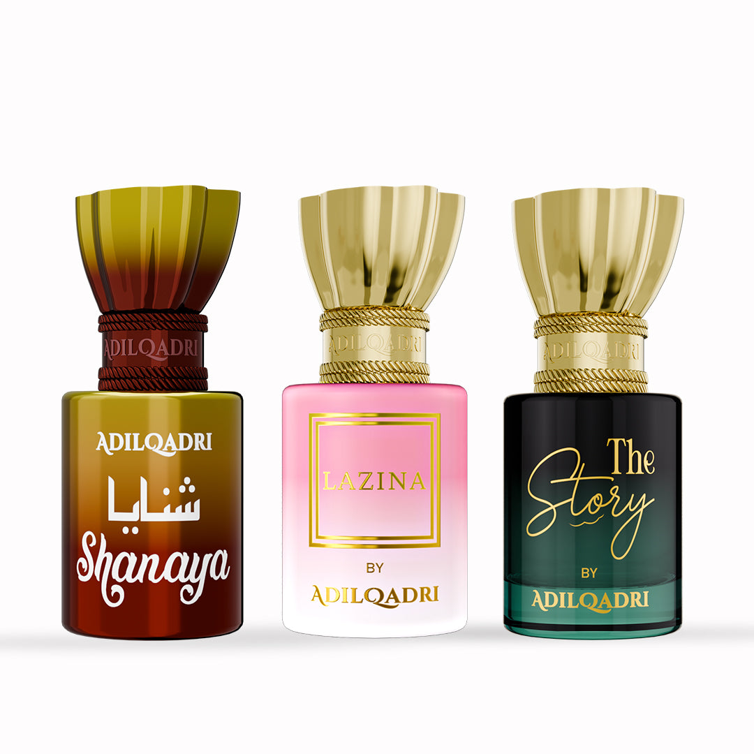 Adilqadri 3 Pcs Attar Set 5.5 ML Each - Image 1