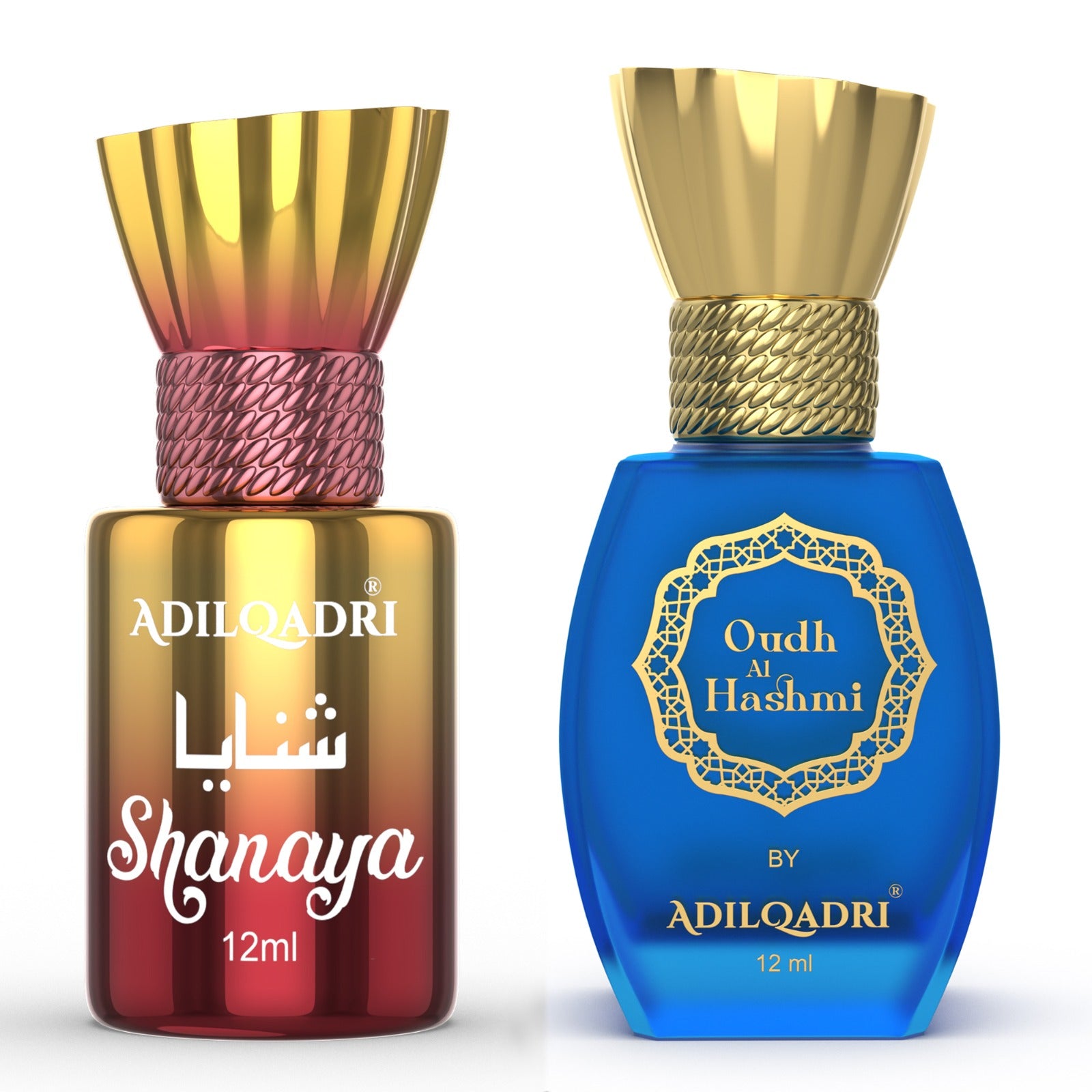 Pack Of 2 Shanaya And Oudh Al Hashmi  Gold Attar 12 ML Each