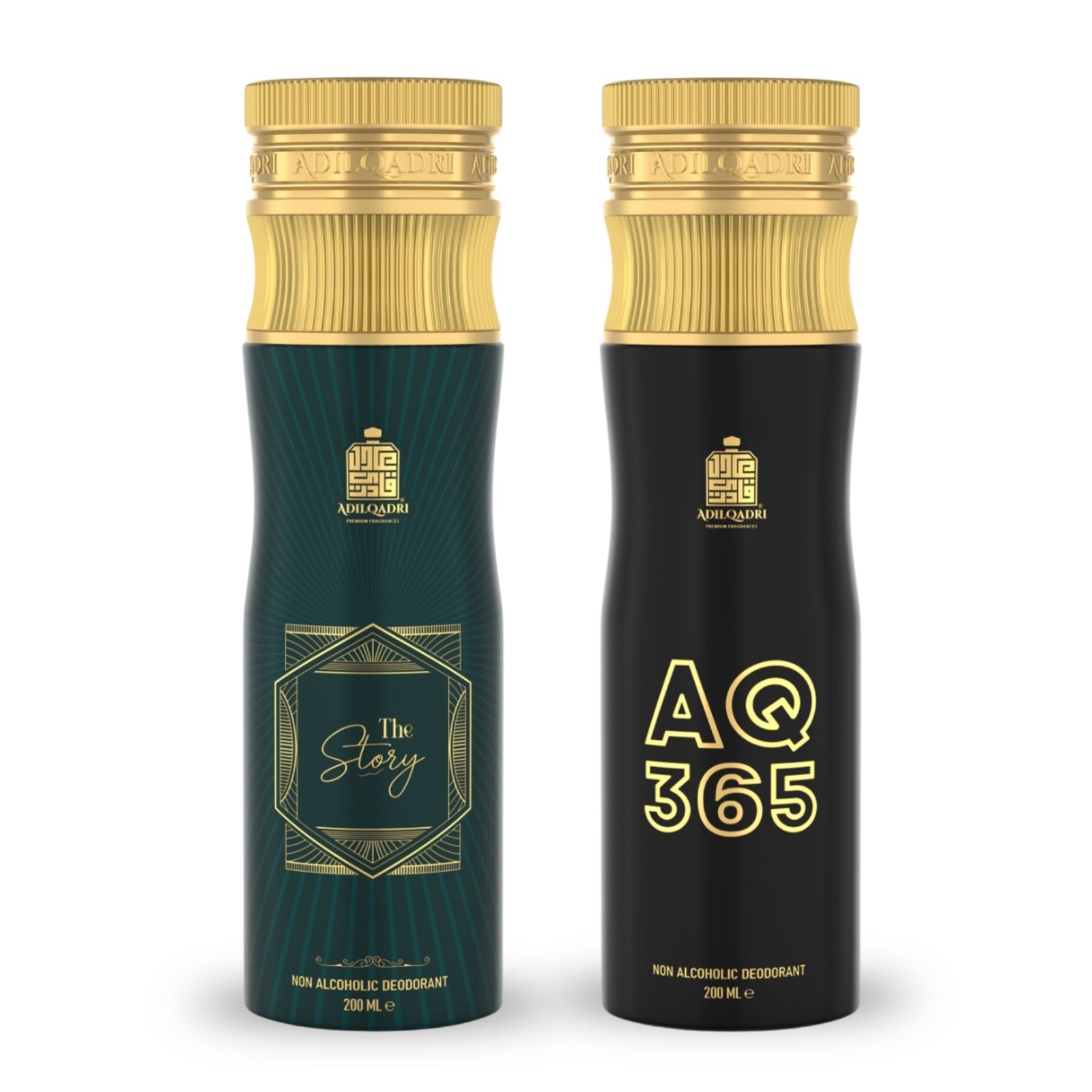 Pack of 2 The Story And AQ 365 Non Alcoholic Deodorant Body spray 200 ML Each