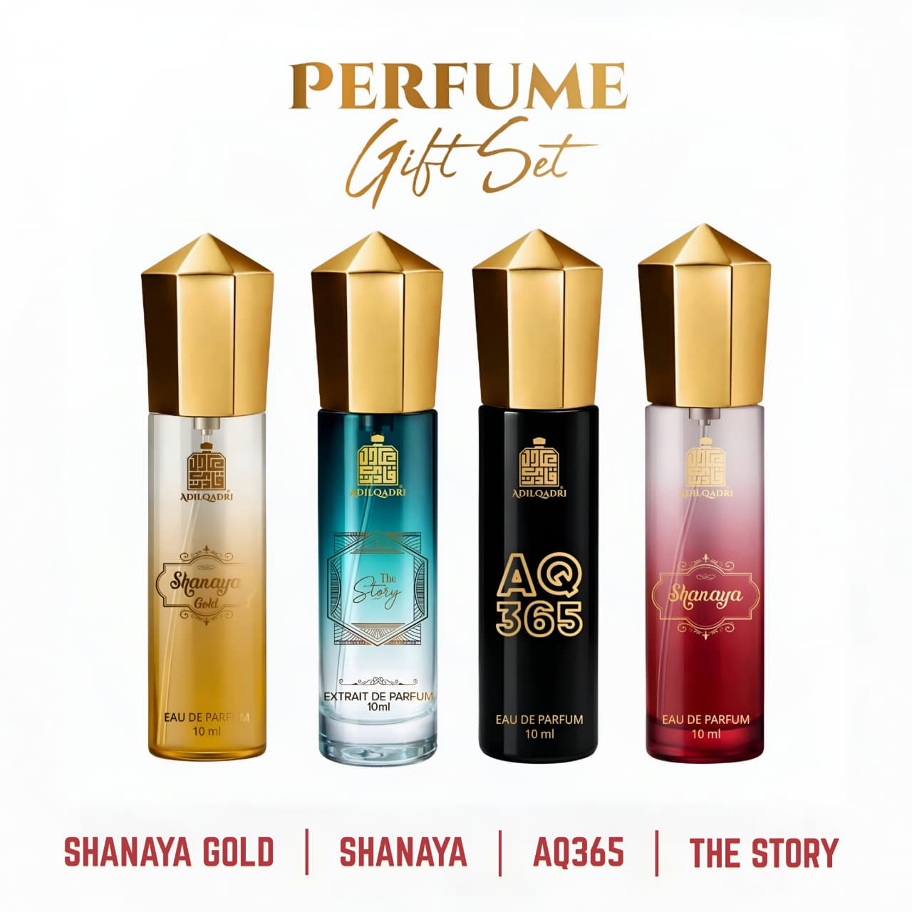 Perfume Gift Set 4 Pcs Premium Perfume Spray