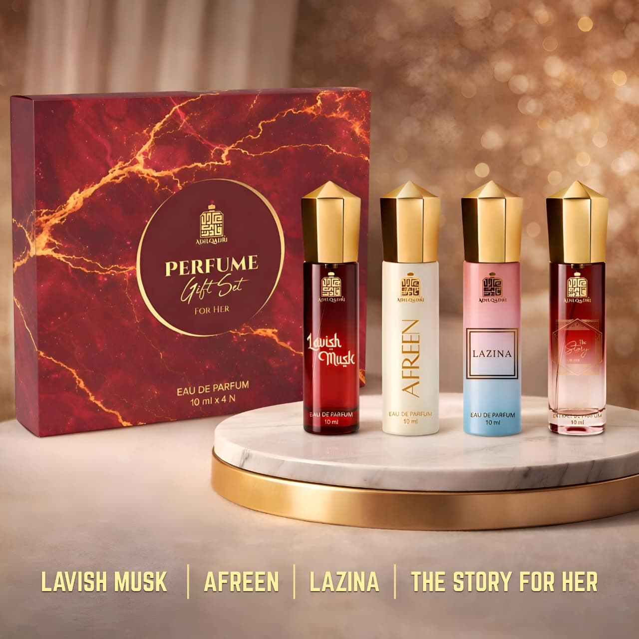 Adilqadri Perfume Gift Set 4 Pcs 4 Pieces - Image 1
