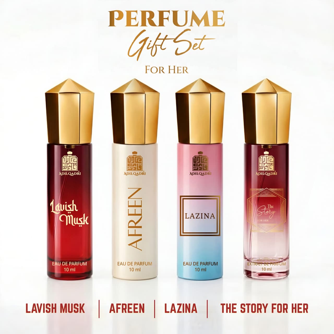 Perfume Gift Set For Women 4 Pcs Set of Premium Perfume Spray