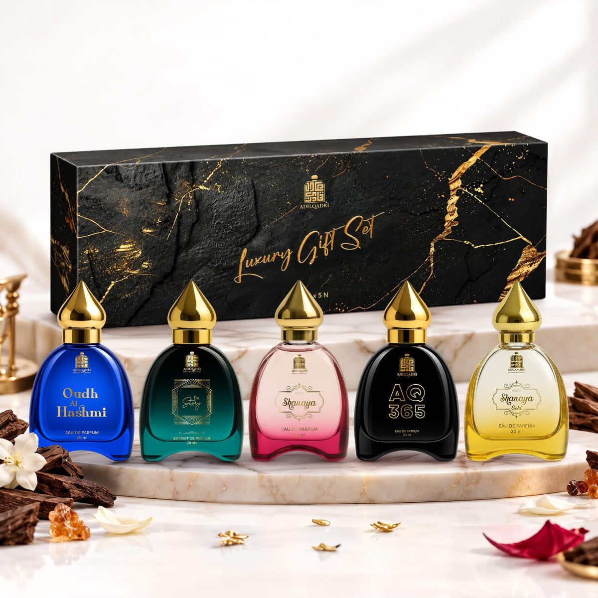 Luxury Gift Set 5 Pcs Premium Perfume Spray