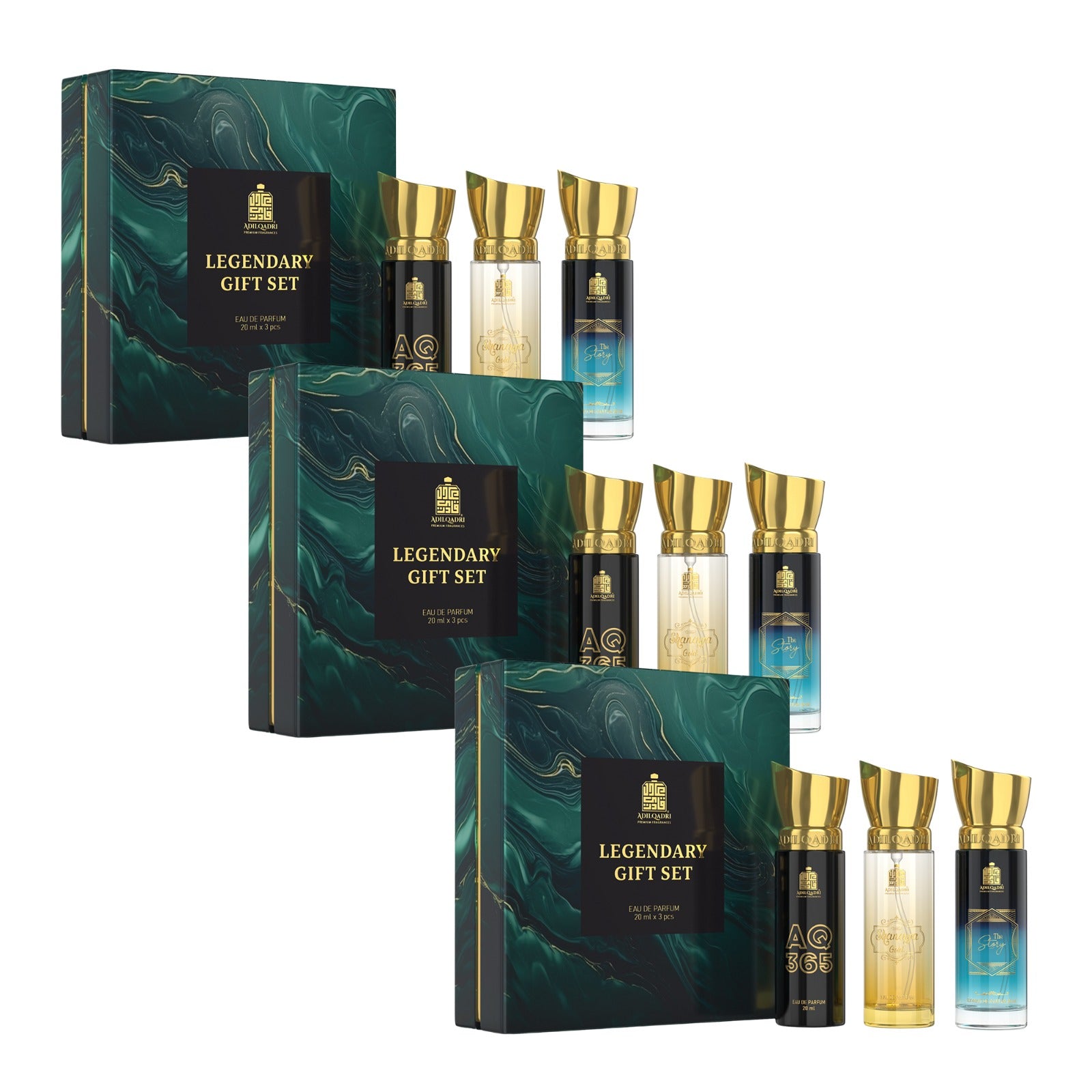 Legendary Gift Set 3 Pcs Set of Premium Perfume Spray