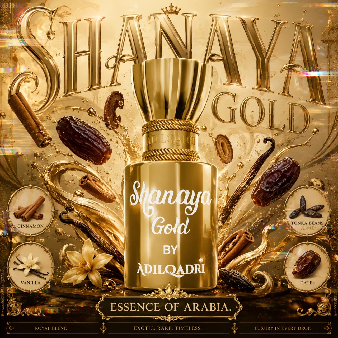 Shanaya Gold Luxury Gourmand Attar Perfume
