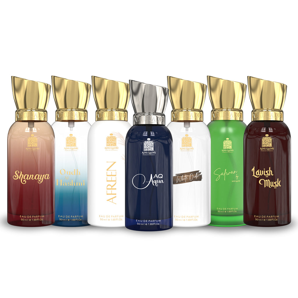 Pack Of 7 Premium Perfume Sprays 50 Ml Each