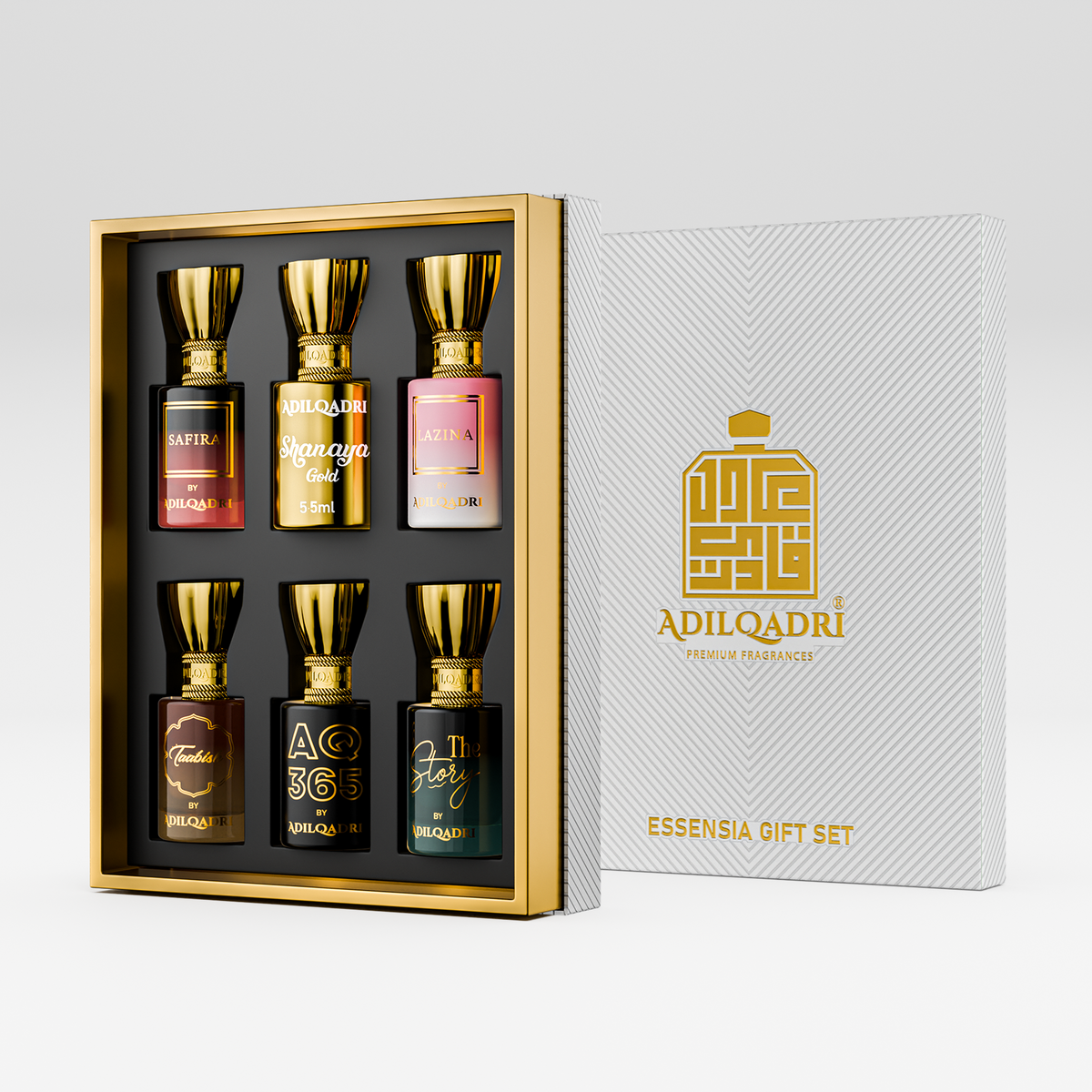 Adilqadri Essensia Luxury Attar Pack of 6 · 5.5 ml (33 ml total) - Image 1