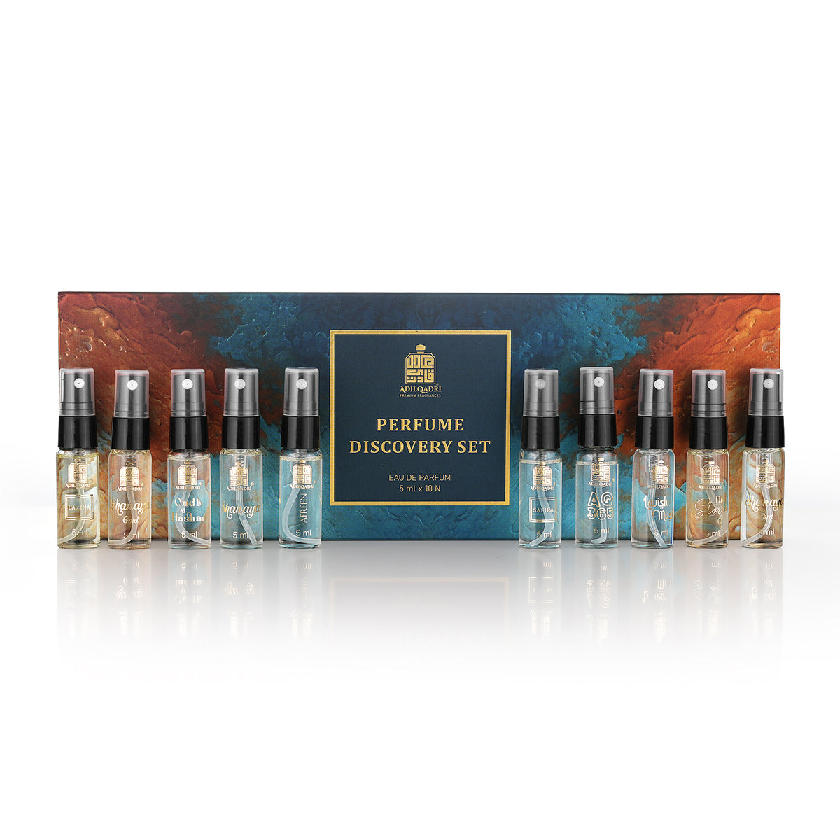 Adilqadri Perfume Sample Discovery Set – 10 Mini Sprays (6ml Each) - Image 1