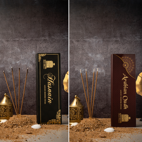 (Combo ) Adilqadri Exclusive Premium Quality Arabian Oudh & Hasnain Agarbatti ( Incense Stick ) 100 gms