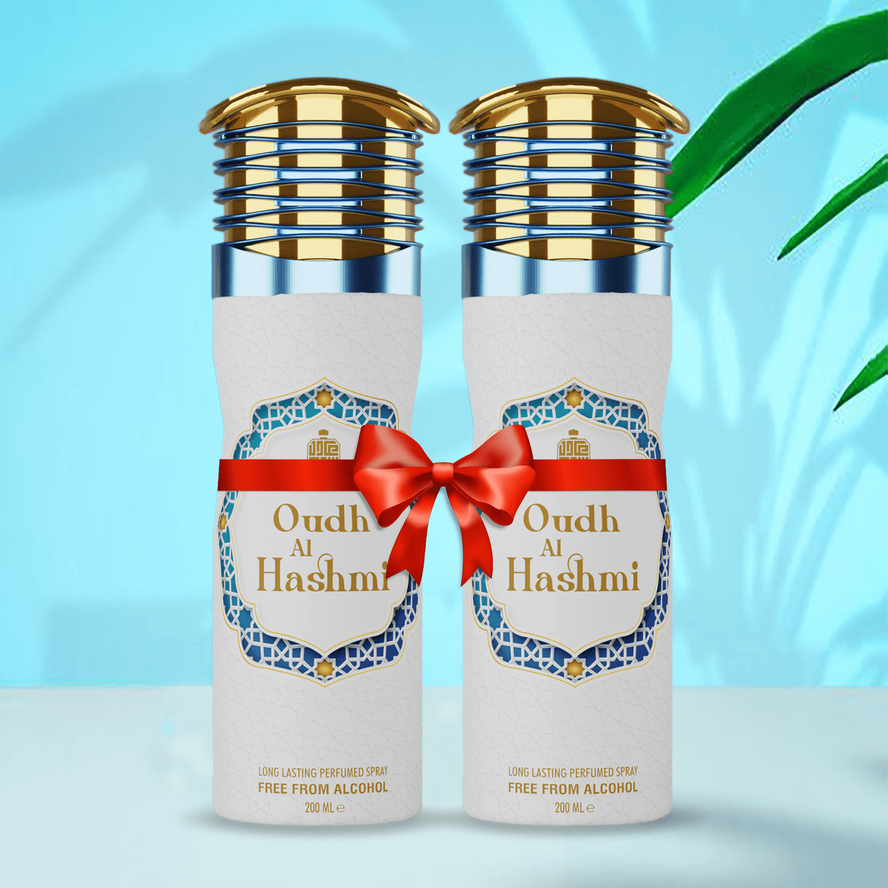 Oudh Al Hashmi Alcohol Free Premium Deodorant Body spray 200 ML pack of 2 Body spray