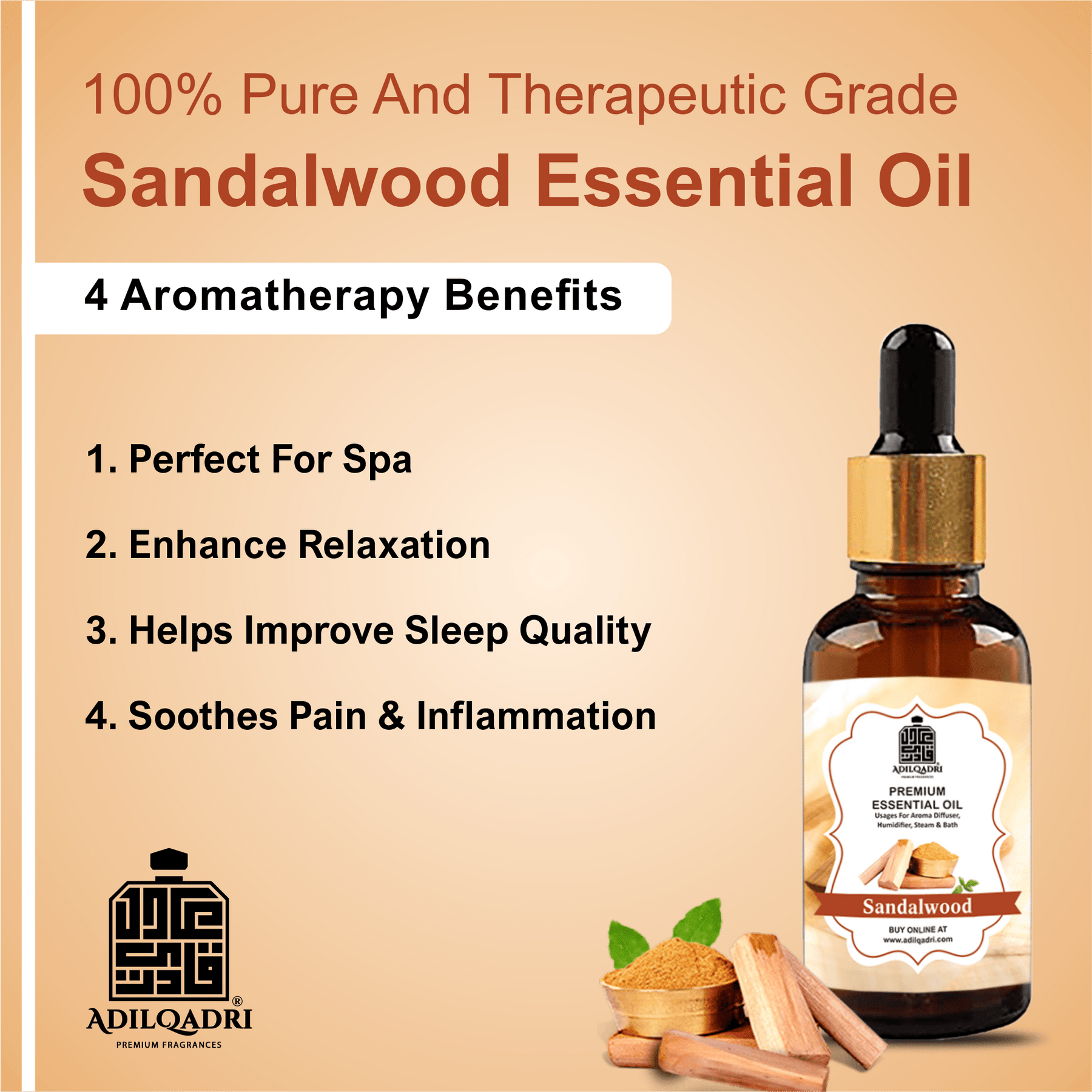 Sandal Wood Aroma Diffuser Oil
